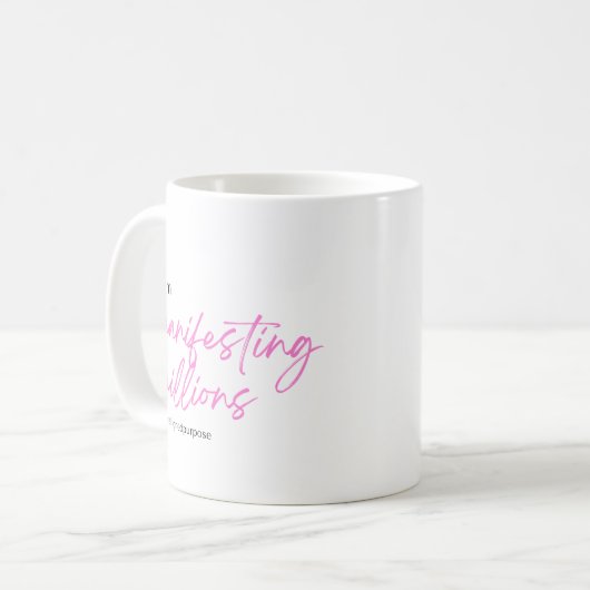 Ich manifestiere Millionen_Classic Kaffeetasse (Vorderseite Links)