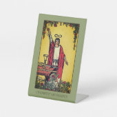 Ich manifestiere Überfluss | Magician Tarot Card Sockelschild (Vorderseite)