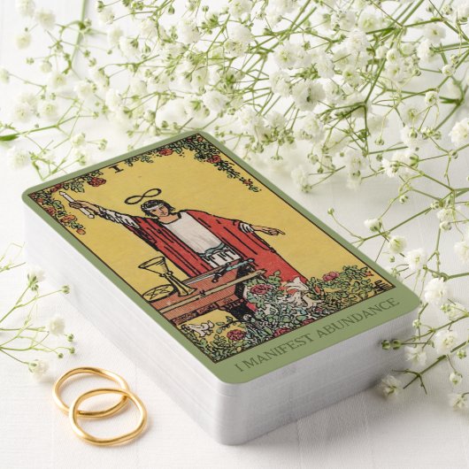 Ich manifestiere Überfluss | Magician Tarot Card Spielkarten (Insitu (Hochzeit))