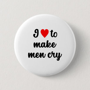 Ich ♥︎ Männer zum Aufklebern bringen Button