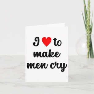 Ich ♥︎ Männer zum Aufklebern bringen Karte
