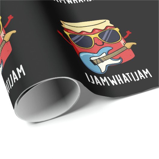 Ich marschiere, was ich Jam Funny Music Food Puff Geschenkpapier (Rolleneckpunkt)
