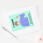 Ich maskiere mich aus dem gleichen Grund, warum ic Rechteckiger Aufkleber (Umschlag)