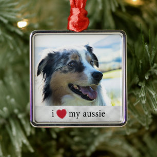 Ich mein Australisches Hirtenfest Ornament Aus Metall