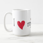 Ich  mein Basset-Hund Kaffeetasse (Links)
