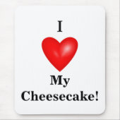 Ich mein Cheesecake! Mousepad (Vorne)