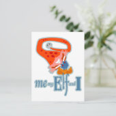 Ich, mein Elf und ich Postkarte (Stehend Vorderseite)