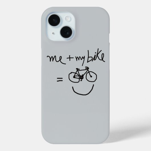 Ich & mein Fahrrad = Glück Case-Mate iPhone Hülle (Rückseite)