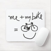 Ich & mein Fahrrad = Glück Mousepad (Mit Mouse)