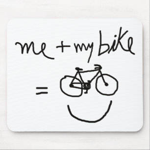 Ich & mein Fahrrad = Glück Mousepad