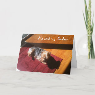 ICH/MEIN SCHATTEN WÜNSCHE UNS GLÜCKLICH BIRTHTAG KARTE