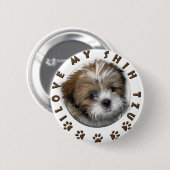 Ich mein schicker Tzu-Tender-Design Button (Vorne & Hinten)
