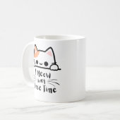 Ich meine Freizeit - Funny Cat Lover Kaffeetasse (Vorderseite Links)