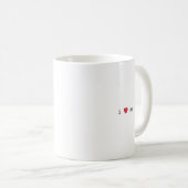 Ich ❤️ meine minimale Kaffeetasse  (VorderseiteRechts)