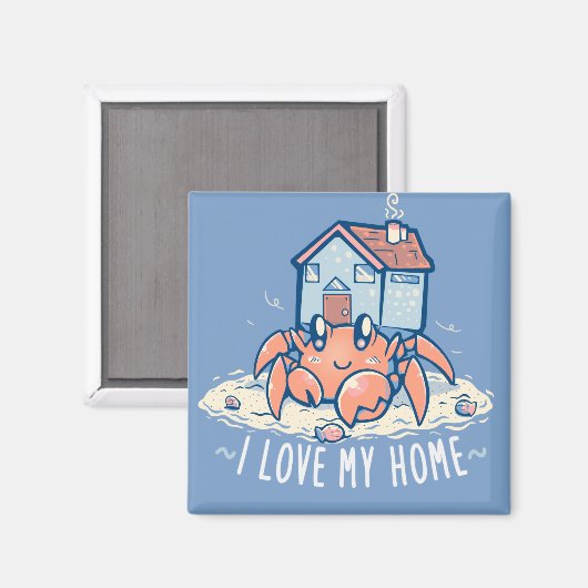 Ich meine Zuhause Magnet (Vorderseite/Rückseite)