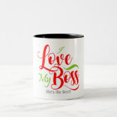 Ich  meinen Boss Zweifarbige Tasse (Mittel)