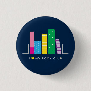 Ich  meinen Buchclub in Blau Button