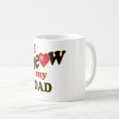 Ich Meow mein Vater Kaffeetasse (VorderseiteRechts)