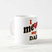 Ich Meow mein Vater Kaffeetasse (Vorderseite Links)