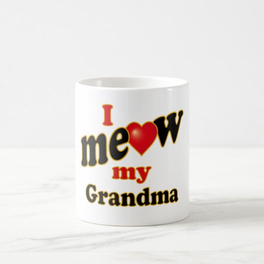 Ich Meow meine Großmutter Kaffeetasse (Mittel)