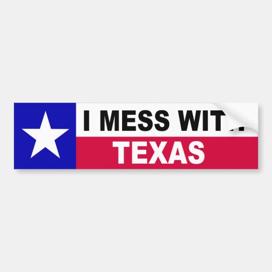 ICH MESS MIT TEXAS AUTOAUFKLEBER (Vorne)