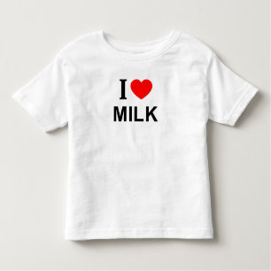 ICH ❤️ MILCH I LIEBE MILCH I HERZMILCH KLEINKIND T-SHIRT