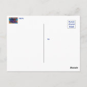 ICH MISS DICH, "Hugs zu schicken" Postkarte (Rückseite)