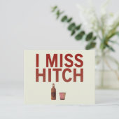 Ich Miss Hitch (dunkel auf hell) Postkarte (Stehend Vorderseite)