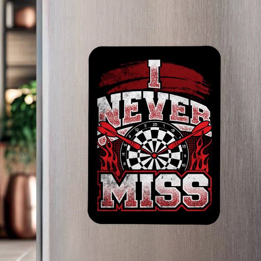 Ich Miss nie - Dart Player Magnet