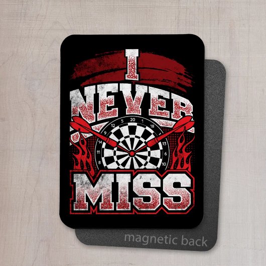 Ich Miss nie - Dart Player Magnet
