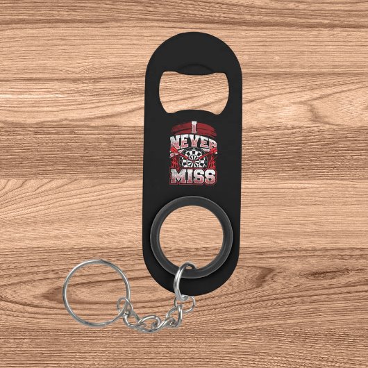 Ich Miss nie - Dart Player Mini Flaschenöffner