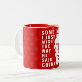 Ich Miss Trump Pro trump 2024 gegen Biden Zweifarbige Tasse (Vorderseite Links)