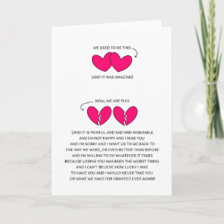 ICH MISSE DICH - ICH WOLLTE IHNEN ZURÜCK - ES TUT  KARTE