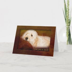 ICH MISSE DIR SO VIEL - GOLDENES DOODLE (PET) AUF KARTE