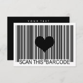 ICH MISSE IHNEN BARCODE EINLADUNG (Vorne/Hinten)