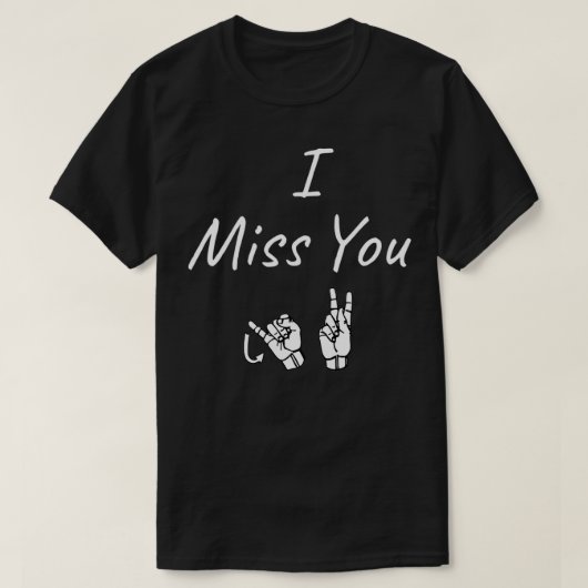 ICH MISSE IHNEN JK ASL Sign Language Design 1 T-Shirt (Design vorne)