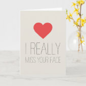 ICH MISSE IHR GESICHT WIRKLICH - KARTE (Gelbe Blume)