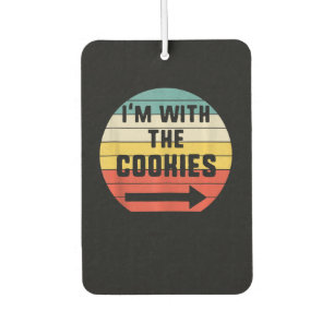 Ich mit Cookies Halloween Matching Couple Geschenk Autolufterfrischer