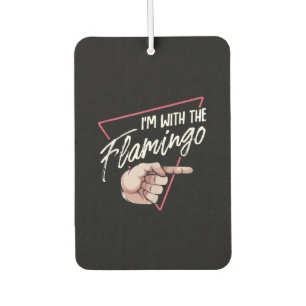 Ich mit Flamingo Halloween Matching Couple Costume Autolufterfrischer