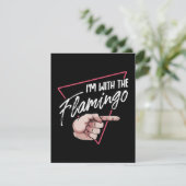 Ich mit Flamingo Halloween Matching Couple Costume Einladung (Stehend Vorderseite)