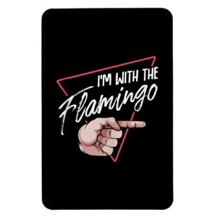 Ich mit Flamingo Halloween Matching Couple Costume Magnet