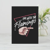 Ich mit Flamingo Halloween Matching Couple Costume Save The Date (Stehend Vorderseite)