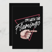 Ich mit Flamingo Halloween Matching Couple Costume Save The Date (Vorne/Hinten)