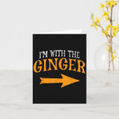 Ich mit Ginger Halloween Kostüm Funny Couples Gin Karte (Gelbe Blume)