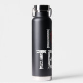 ICH MIT ROTEM HERZ DESIGN TRINKFLASCHE (Vorne)