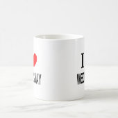 ICH ❤️ MITTWOCH ICH LIEBE MITTWOCH ICH HERZLICH MI KAFFEETASSE (Mittel)