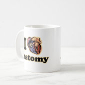Ich möchte Anatomie Science Super Geek Teacher Kaffeetasse (Vorderseite Links)
