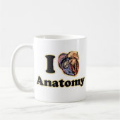 Ich möchte Anatomie Science Super Geek Teacher Kaffeetasse (Links)
