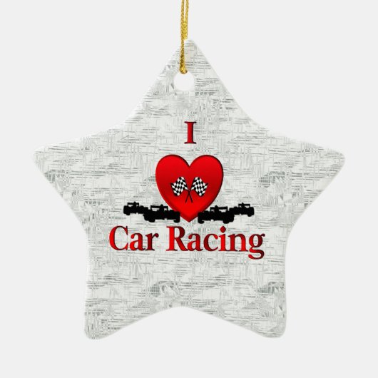 Ich möchte Auto fahren Keramik Ornament (Vorne)