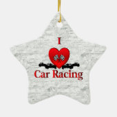 Ich möchte Auto fahren Keramik Ornament (Hinten)